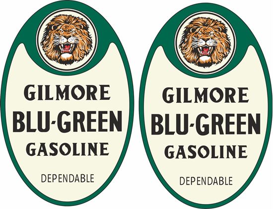 Picture of Gilmore Blu-Green Gasoline Decals / Stickers