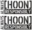 Picture of Hoon Responsibly Decals / Stickers
