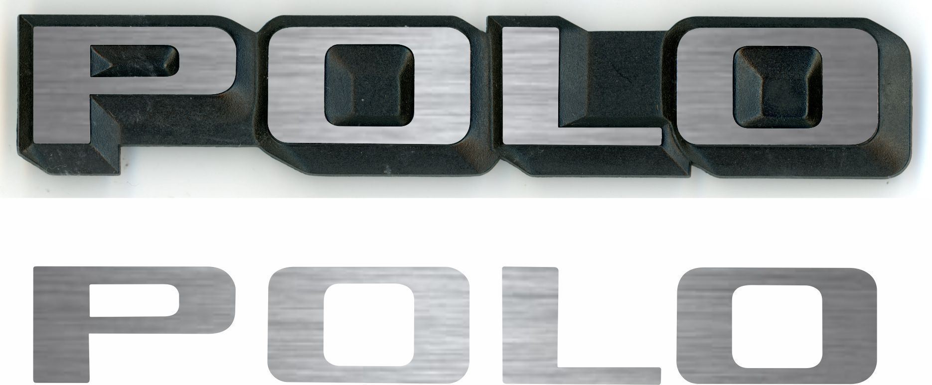 Zen Graphics - VW Polo MK2 rear Badge restoration overlay Decal / Sticker