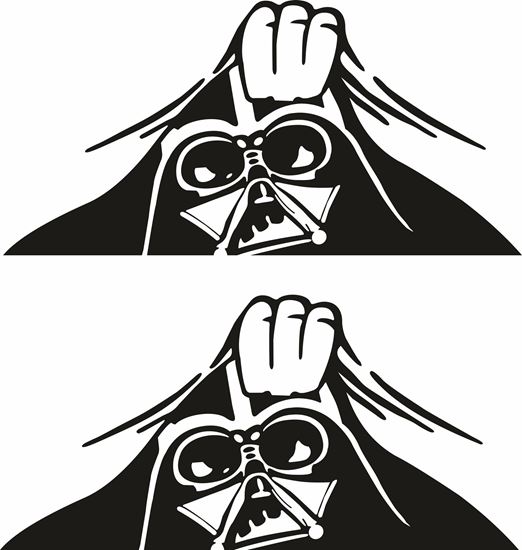 Picture of Panel edge Darth Vader Decals / Stickers