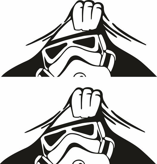 Picture of Panel edge Storm Trooper Decals / Stickers