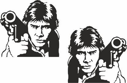 Picture of Luke Skywalker Decals /Stickers