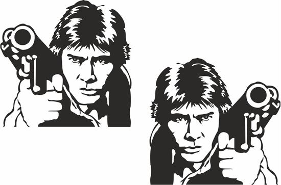 Picture of Luke Skywalker Decals /Stickers