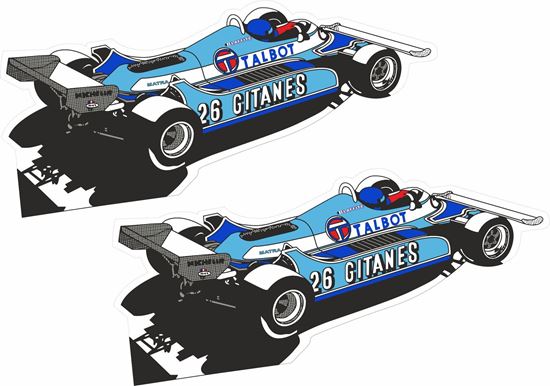 Picture of Talbot F1 Jacques Laffite Gitanes Decals / Stickers