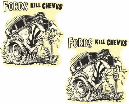 Picture of Fords kill Chevys Decals / Stickers