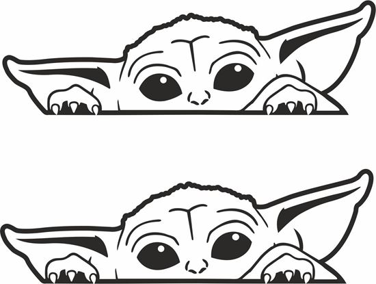 Picture of Yoda Decals / Stickers