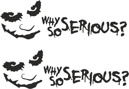 Picture of Joker, Why so serious? Decals / Stickers