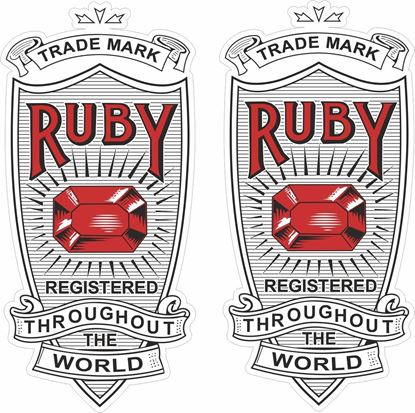 Picture of Ruby Decals / Stickers