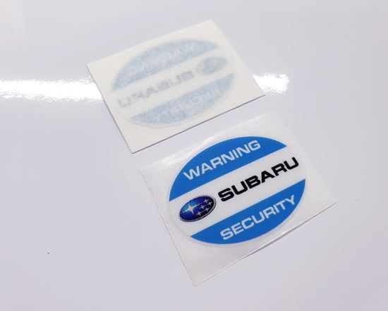 Picture of Subaru Security replacement Glass Decals / Stickers