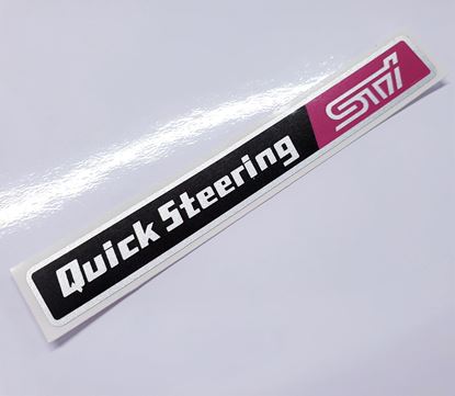 Picture of Impreza STi replacement "Quick Steering" Decal / sticker