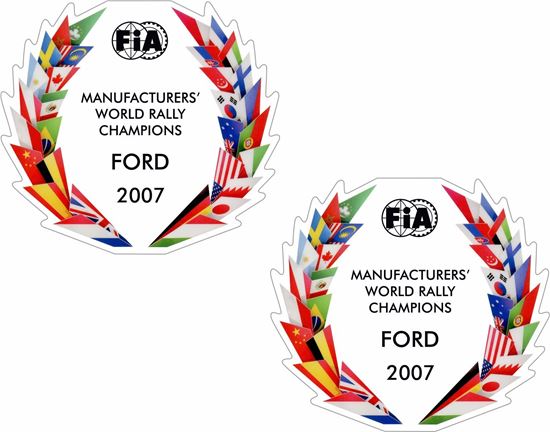 Picture of FiA World Rally Champions 2007 Decals / Stickers