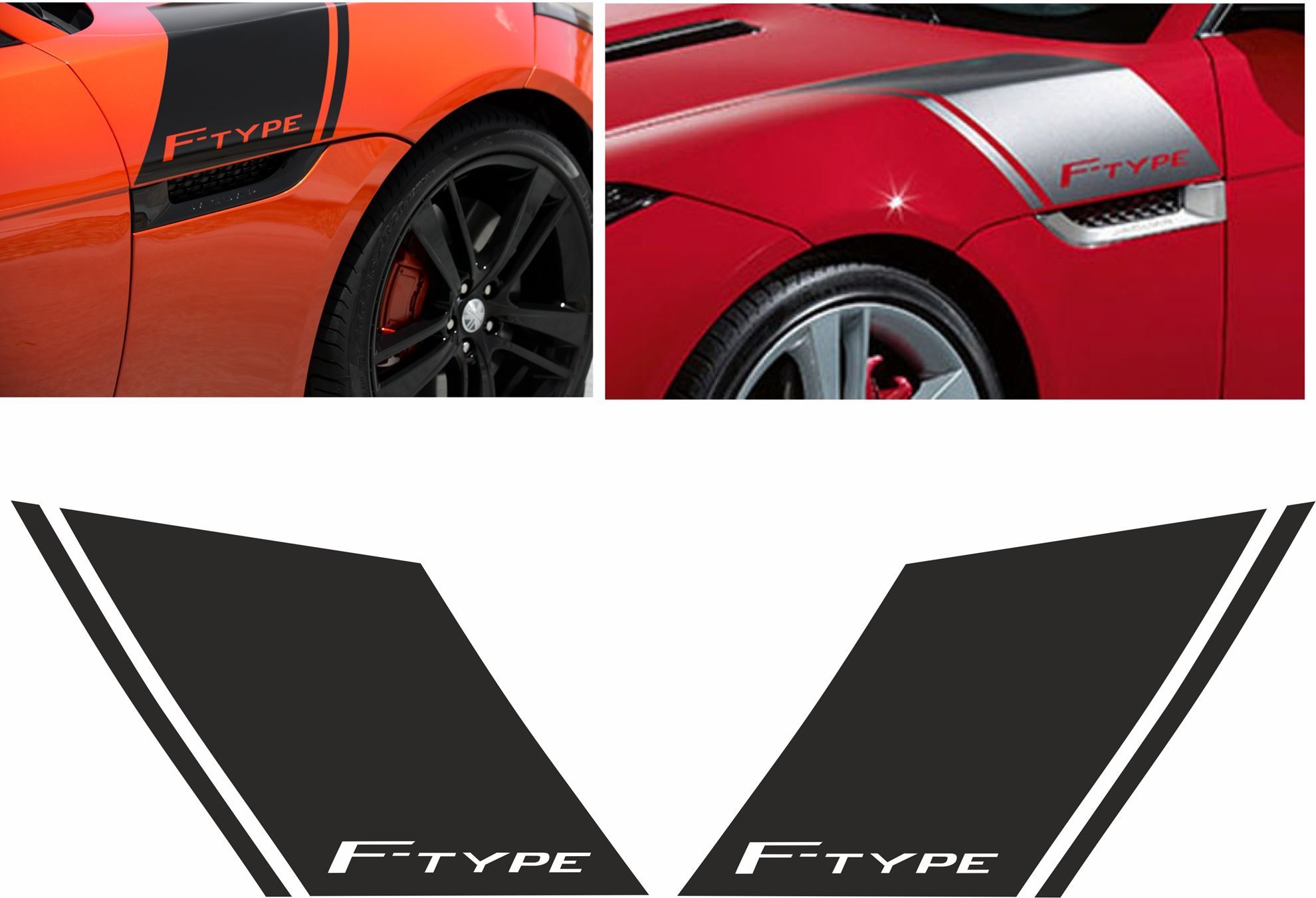 Zen Graphics Jaguar FType Wing / Decals / Stickers EXACT