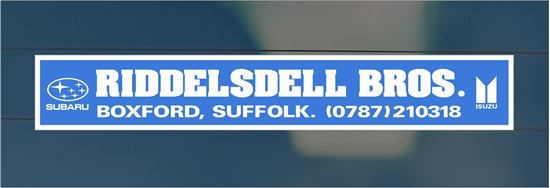 Picture of Subaru Riddelsdell Bros- Sulffolk Dealer rear glass Sticker