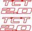 Picture of Peugeot 205 GTI 2.0 TCT  side quarter Badge Stickers / Decals
