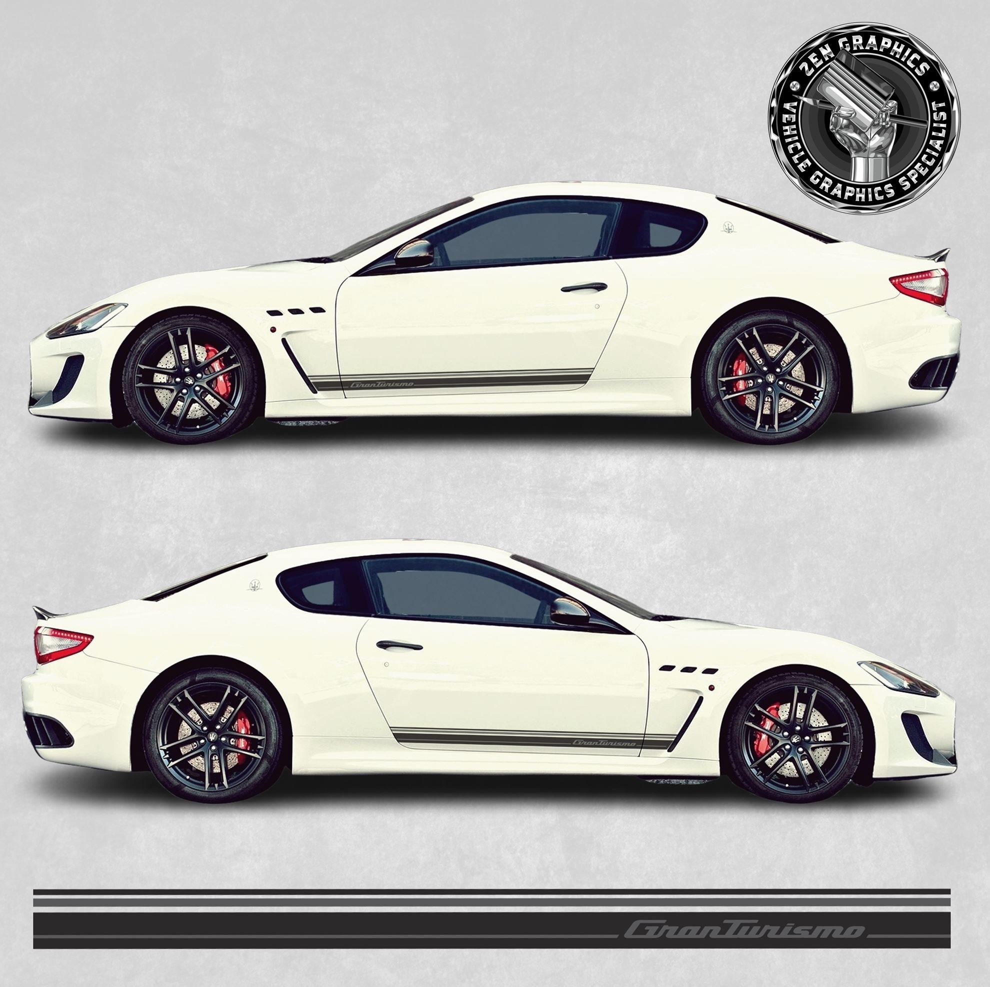 Zen Graphics - Maserati Gran Turismo side Stripes / Stickers