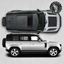 Picture of Defender 110 (new shape) side panel & Bonnet Graphics / Stickers