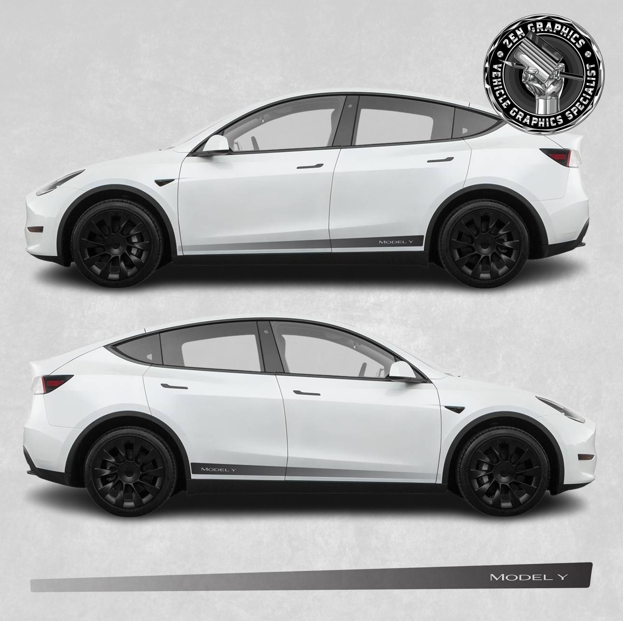 Zen Graphics - Model Y side Stripes