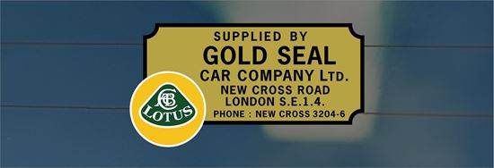 Picture of Gold Seal Car Company - London Dealer rear glass Dealer Sticker