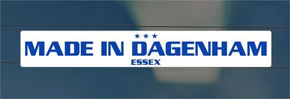 Picture of Made in Dagenham Essex rear glass Sticker