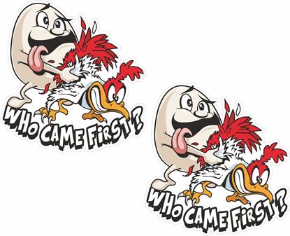 Picture of Egg and Chicken Decals / Stickers