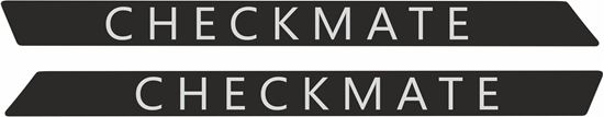 Picture of Mini R53 Cooper S Checkmate replacement Scuttle Decals / Stickers