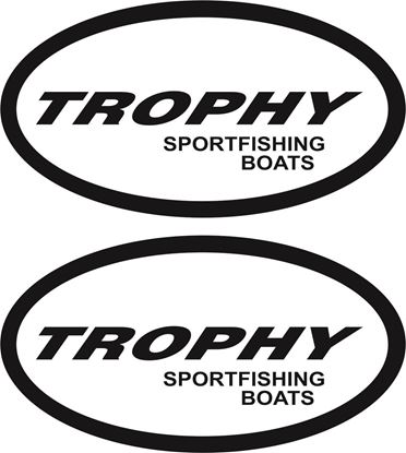 Picture of Trophy Sport Fishing Boats Decals  / Stickers
