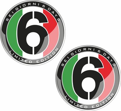 Picture of Vespa Seigiorni 6 Days Limited Edition 50mm Badges