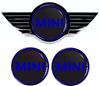 Picture of MINI R55 R56 R57 rear and Bonnet Badge Gel overlays