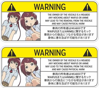 Picture of Warning Decals / Stickers