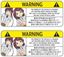 Picture of Warning Decals / Stickers