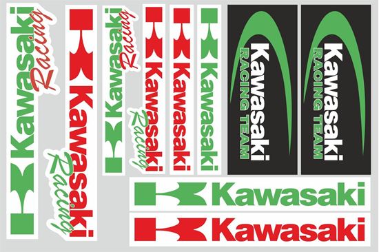 Picture of Kawasaki Racing Sticker Sheet