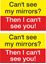 Picture of "Can't see my Mirrors?.." Trailer Decals / Stickers