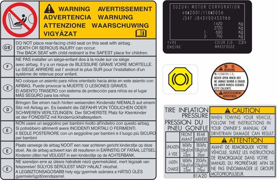 Picture of Suzuki Jimny SZ3 / SZ4 replacement Decals / Stickers