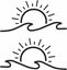 Picture of Sun Wave Decals  / Stickers