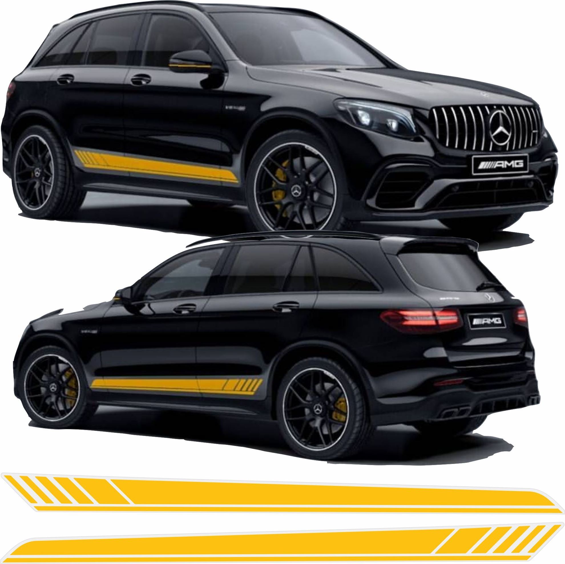 Zen Graphics GLC 63S AMG side Stripes EXACT FACTORY FIT