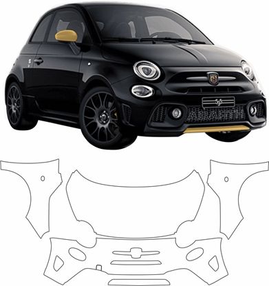 Picture of Fiat 595 Abarth 20186 -2020 onwards Pre Cut PPF