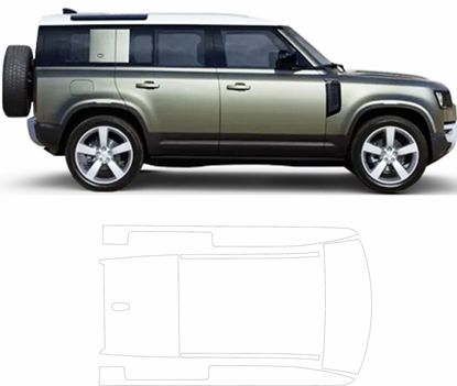 Picture of Land Rover Defender 110 2020 onwards Roof Pre Cut PPF