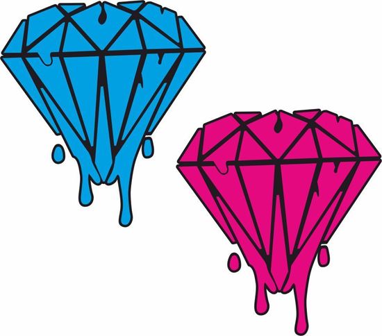 Picture of Dripping Diamonds Decals / Stickers