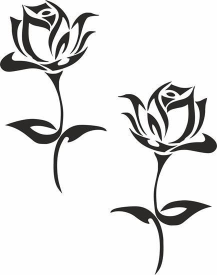 Picture of Rose Flower Decals / Stickers