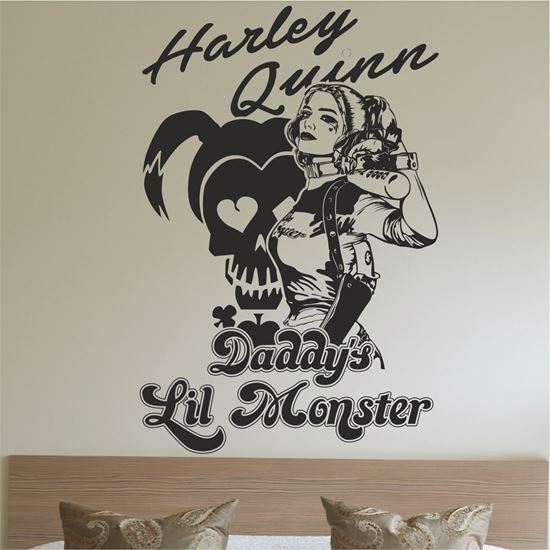 Picture of Harley Quin Daddy's Lil Monster Wall Art sticker