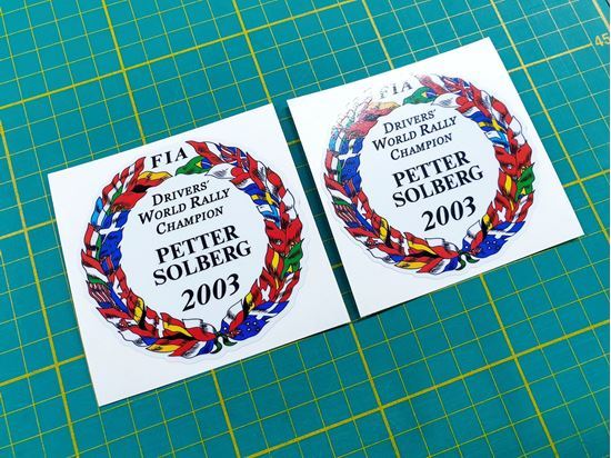 Picture of FIA Petter Solberg Drivers Champion 2003  Decals / Stickers