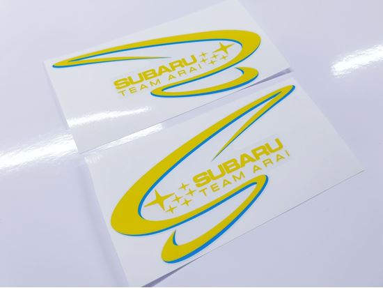 Picture of Impreza Spec C Toshi Arai Edition rear Wing Decals  / Stickers