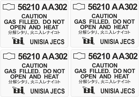 Picture of Nissan R34 GTR Shock Absorber 56210 AA302 replacement Decals  / Stickers