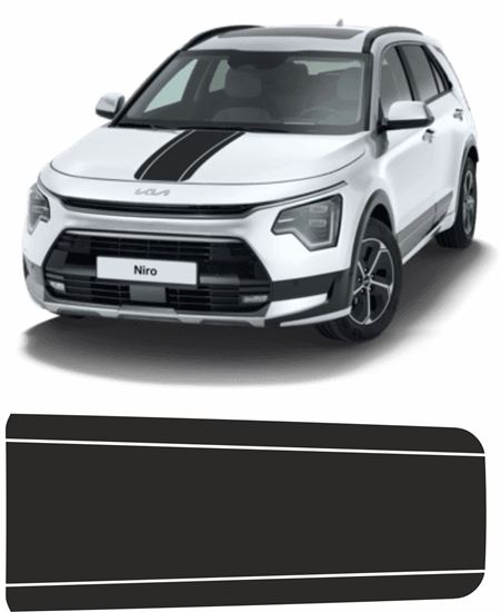 Picture of Kia Niro 2022 onwards Bonnet Stripes / Stickers EXACT FACTORY FIT