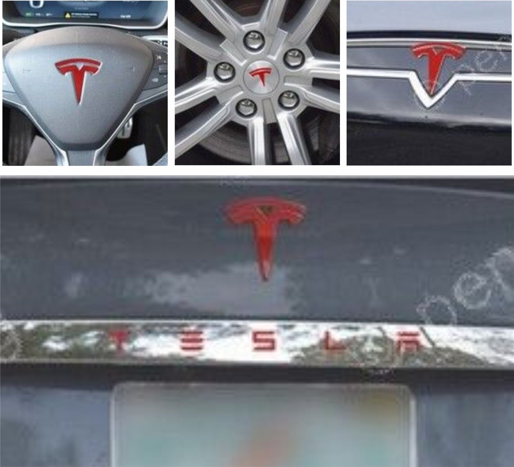 Zen Graphics Tesla Model S Badge overlay Decals / Stickers