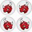 Picture of Bull Wheel centre Gel Badges
