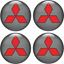 Picture of Mitsubishi Wheel centre Gel Badges