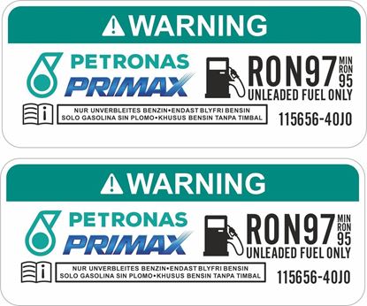 Picture of Petronas Turbo RON97 Warning Decals / Stickers