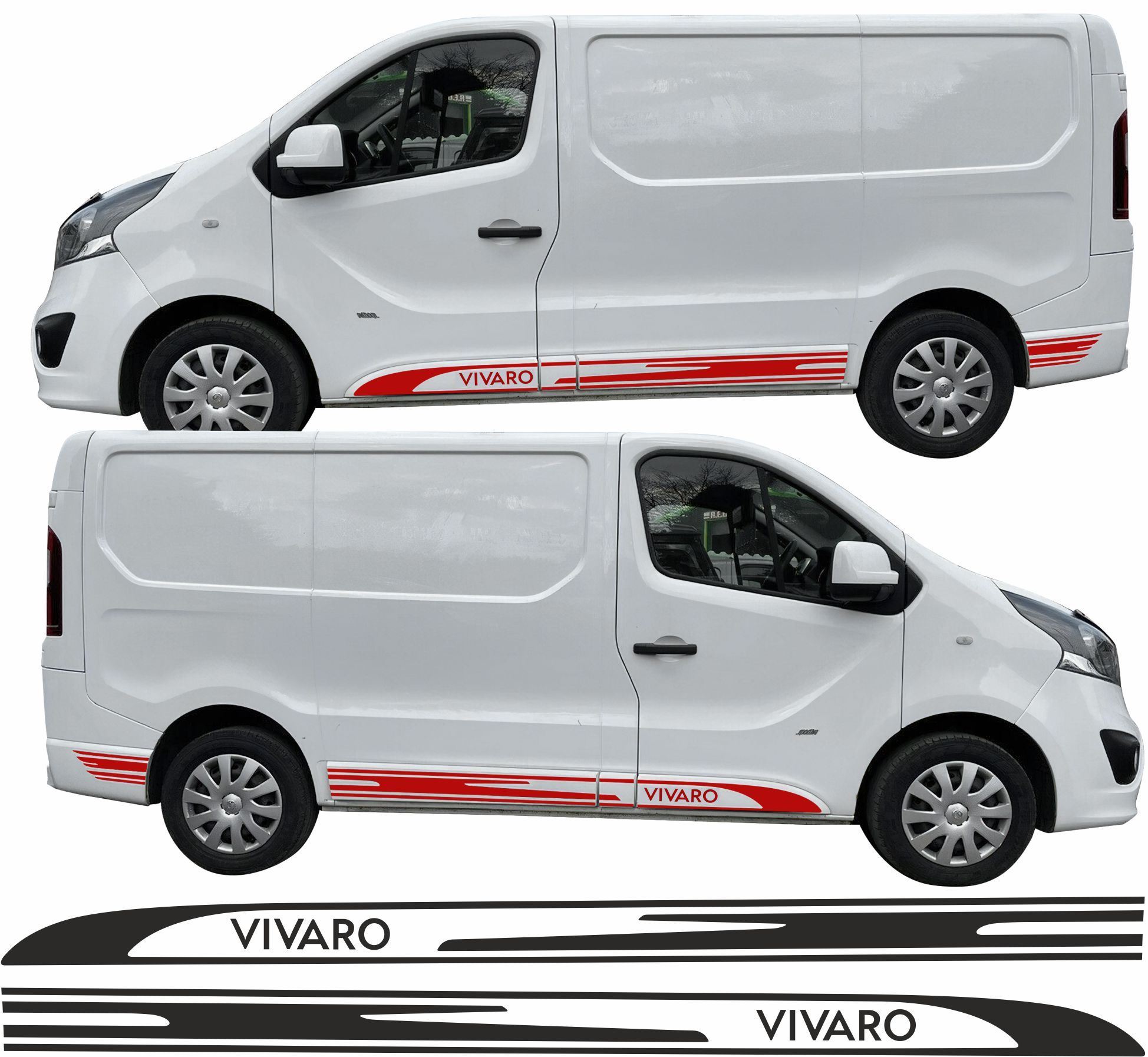 Zen Graphics Vauxhall Vivaro 2014 2019 side Graphics / Stickers