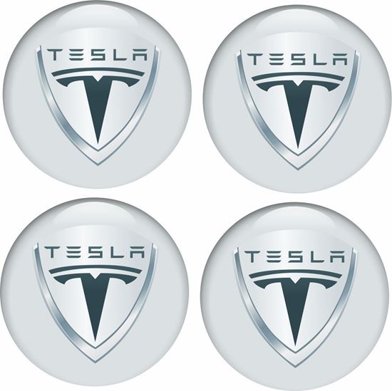 Picture of Tesla Wheel centre Gel Badges